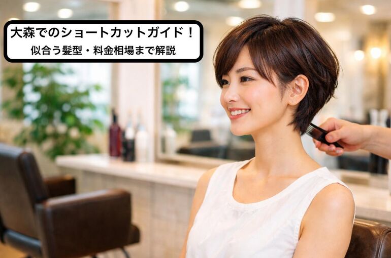 セーターを着たショートカット女性の後ろ姿